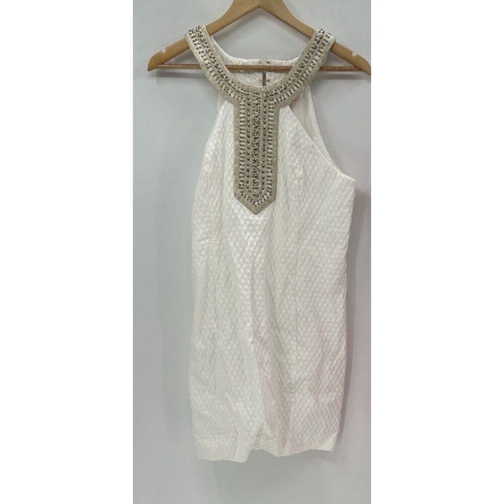 Lilly Pulitzer Embellished White Shift Dress-12